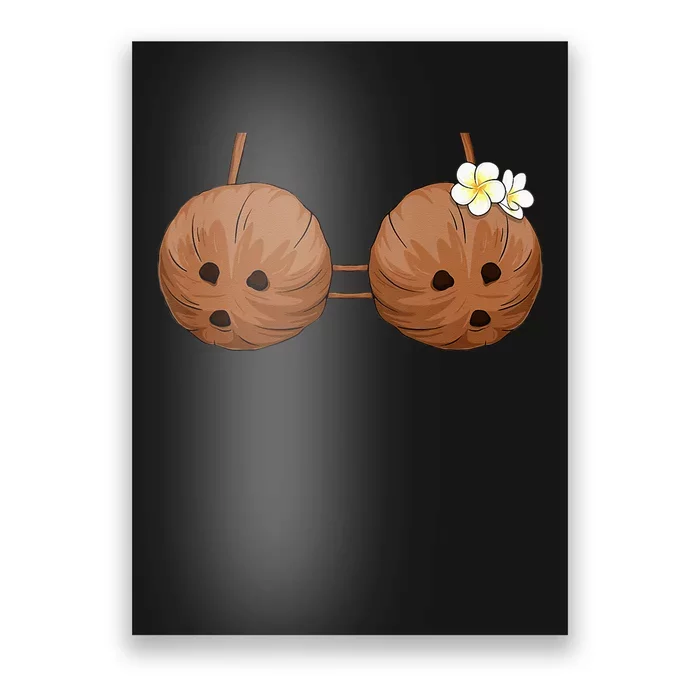 Summer Coconut Bra Halloween Costume Hawaii Aloha Beach Poster