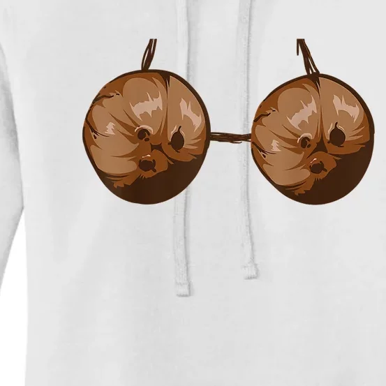 Summer Coconut Bra Halloween Costume Funny Outfit Women's Pullover Hoodie