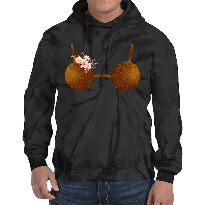 Summer Coconut Bra Halloween Tie Dye Hoodie