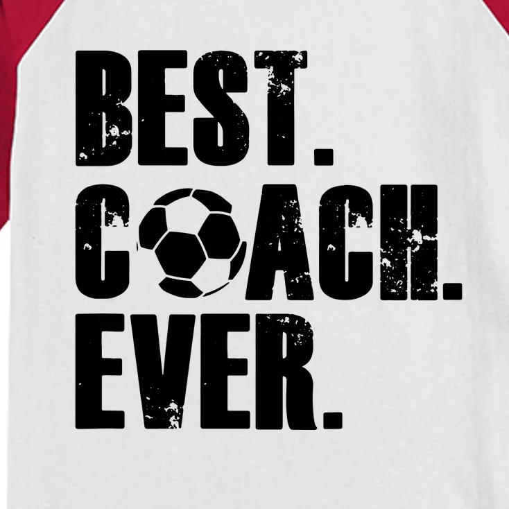 SOCCER COACH BEST COACH EVER SOCCER GIFT Kids Colorblock Raglan Jersey