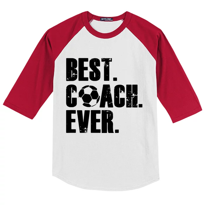 SOCCER COACH BEST COACH EVER SOCCER GIFT Kids Colorblock Raglan Jersey