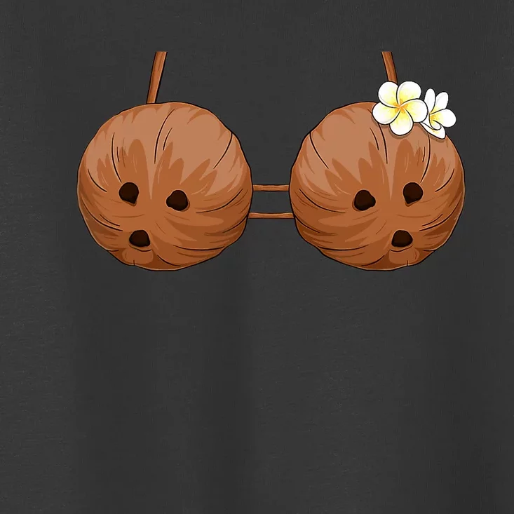 Summer Coconut Bra Halloween Costume Hawaii Aloha Beach Toddler T-Shirt