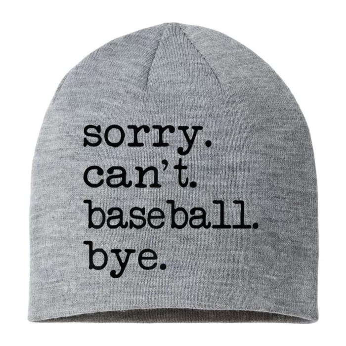 Sorry Cant Baseball Bye Raglan Baseball Tee 8 1/2in Sustainable Knit Beanie