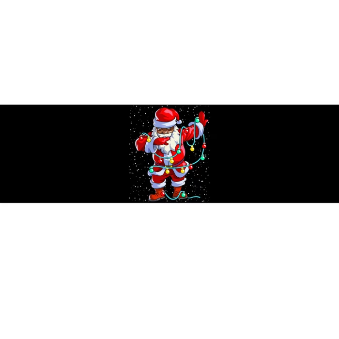 Santa Claus Black Christmas Afro African American Xmas Bumper Sticker