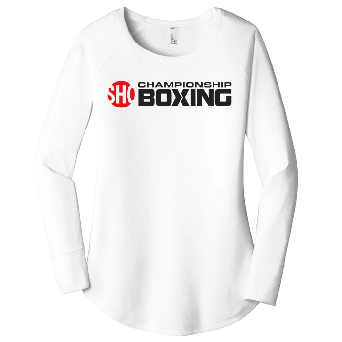 SHO Championship Boxing Logo Women's Perfect Tri Tunic Long Sleeve Shirt