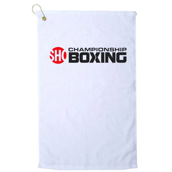 SHO Championship Boxing Logo Platinum Collection Golf Towel