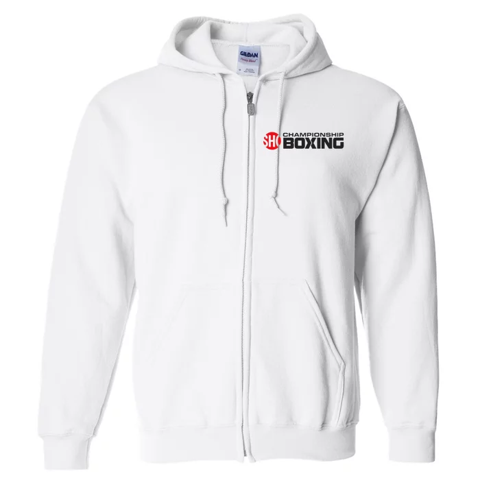 SHO Championship Boxing Logo Full Zip Hoodie