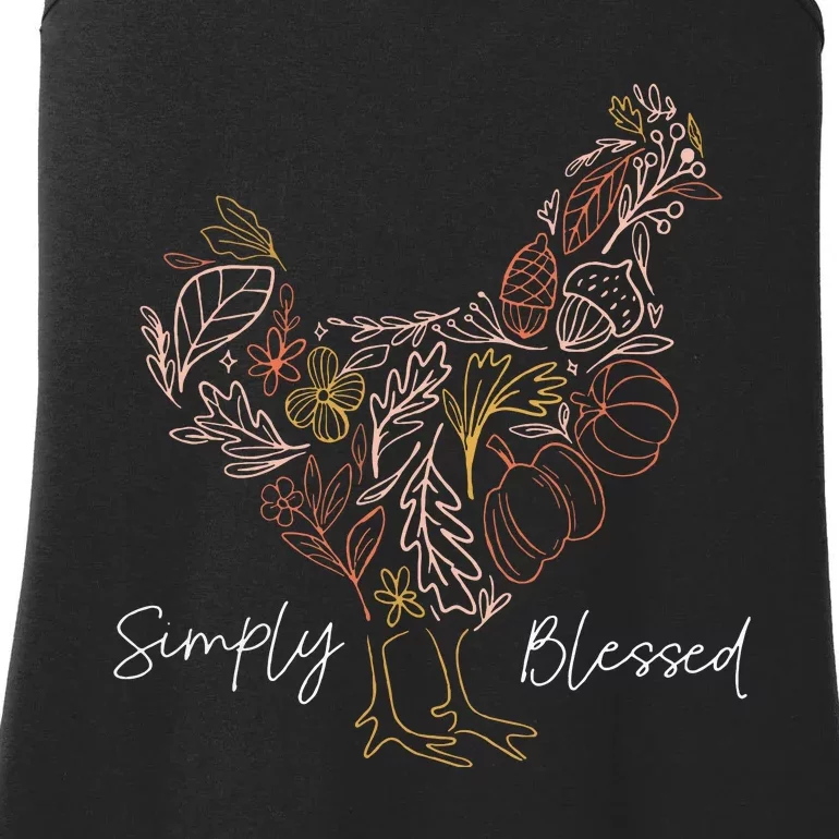 Simply Chicken Blessed Ladies Essential Tank