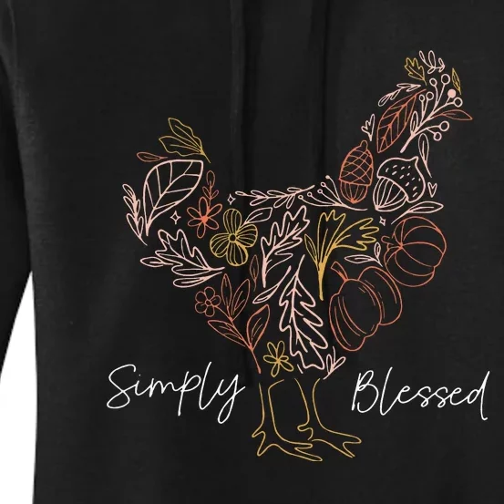 Simply Chicken Blessed Women's Pullover Hoodie