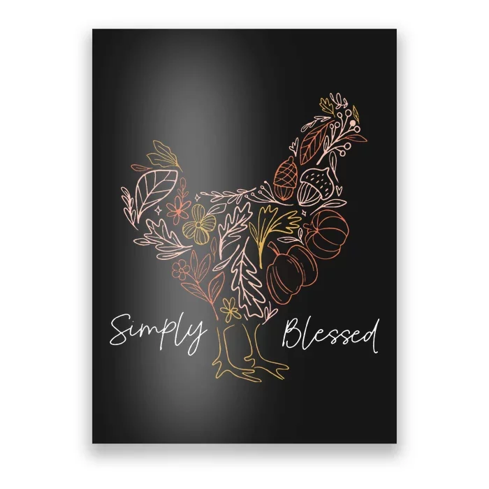 Simply Chicken Blessed Poster