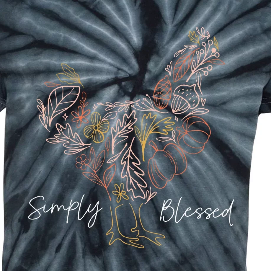 Simply Chicken Blessed Kids Tie-Dye T-Shirt