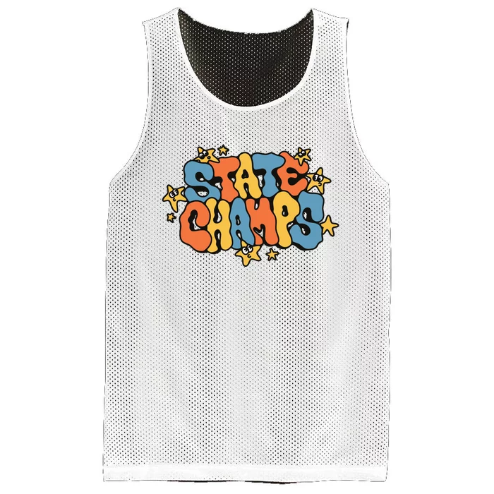 State Champs Bubble Mesh Reversible Basketball Jersey Tank