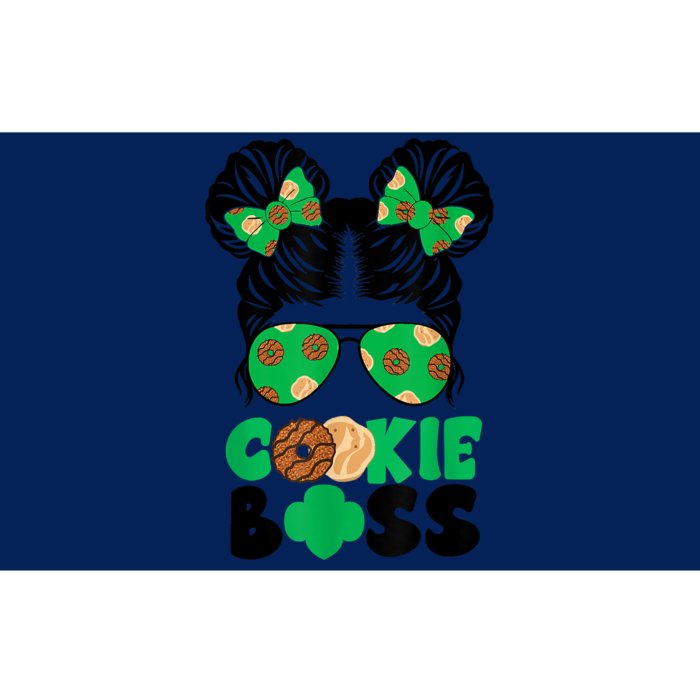 Scout Cookie Boss Kidlife Messy Bun Sunglasses Bumper Sticker