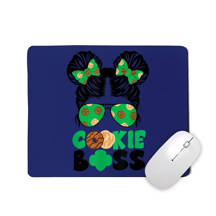 Scout Cookie Boss Kidlife Messy Bun Sunglasses Mousepad