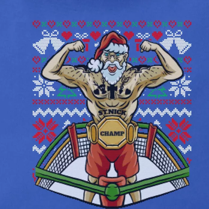 Santa Claus Boxing Mma Champ Boxer Ugly Christmas Meaningful Gift Zip Tote Bag