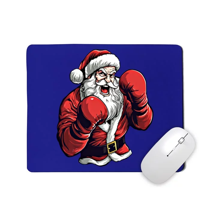 Santa Claus Boxing Funny Boxer Christmas Boxing Xmas Great Gift Mousepad