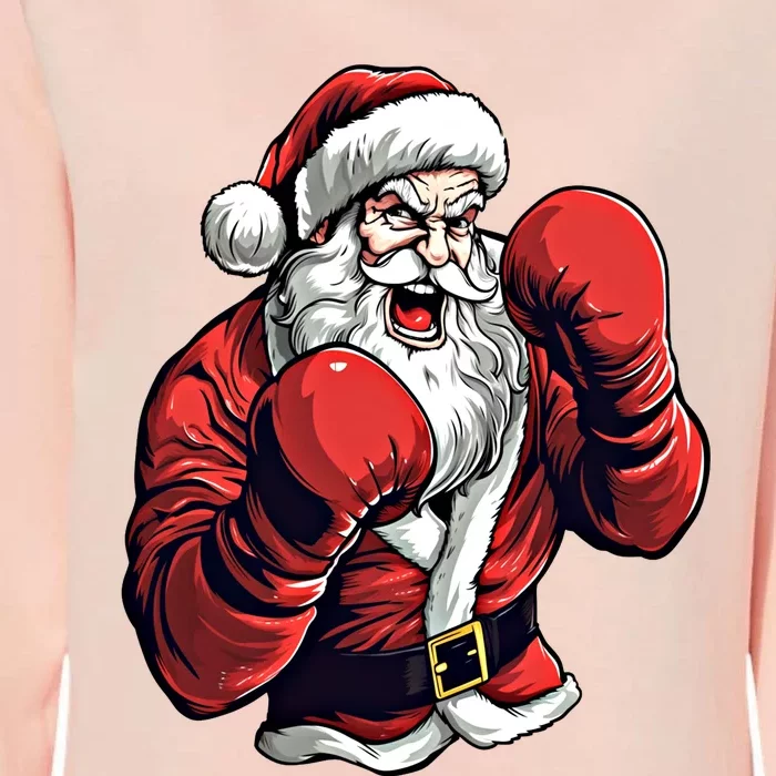 Santa Claus Boxing Funny Boxer Christmas Boxing Xmas Great Gift Womens California Wash Sweatshirt