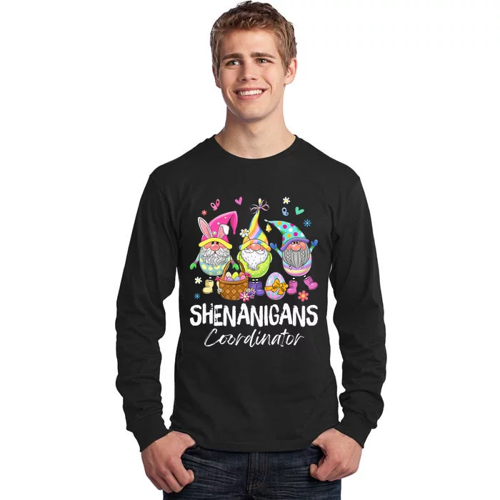 Shenanigan Coordinator Bunny Spring Hunt Eggs Happy Easter Tall Long Sleeve T-Shirt