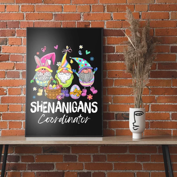 Shenanigan Coordinator Bunny Spring Hunt Eggs Happy Easter Poster