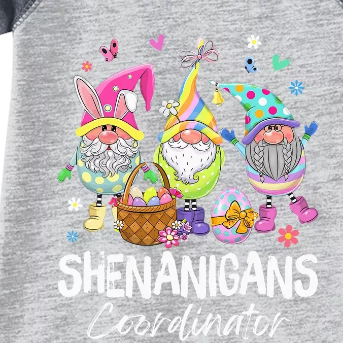 Shenanigan Coordinator Bunny Spring Hunt Eggs Happy Easter Infant Baby Jersey Bodysuit