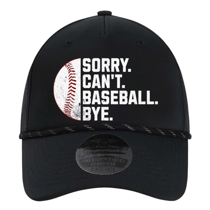 Sorry Cant Baseball Bye Funny Baseball Performance The Dyno Cap