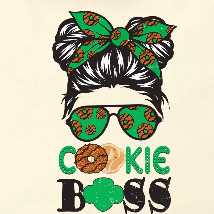 Scout Cookie Boss Girllife Messy Bun Sunglasses Zip Tote Bag