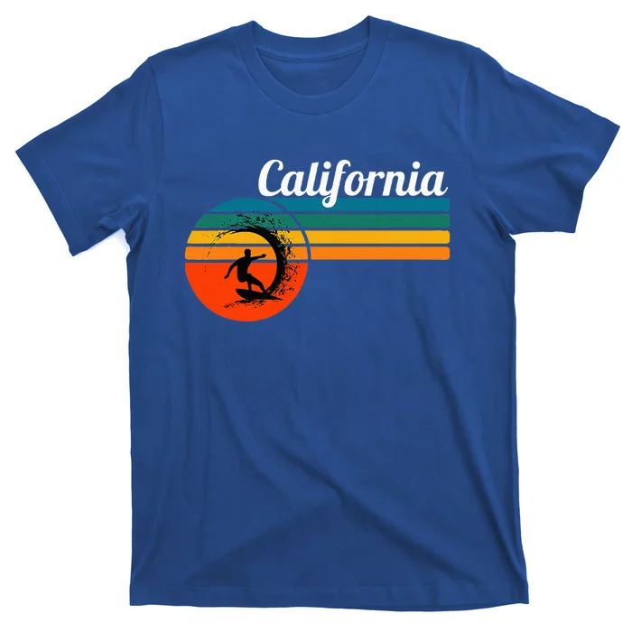 Surf California Beach Vintage Retro Surf T-Shirt