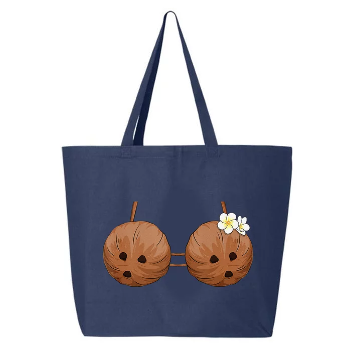 Summer Coconut Bra Halloween Costume Hawaii Aloha Beach 25L Jumbo Tote