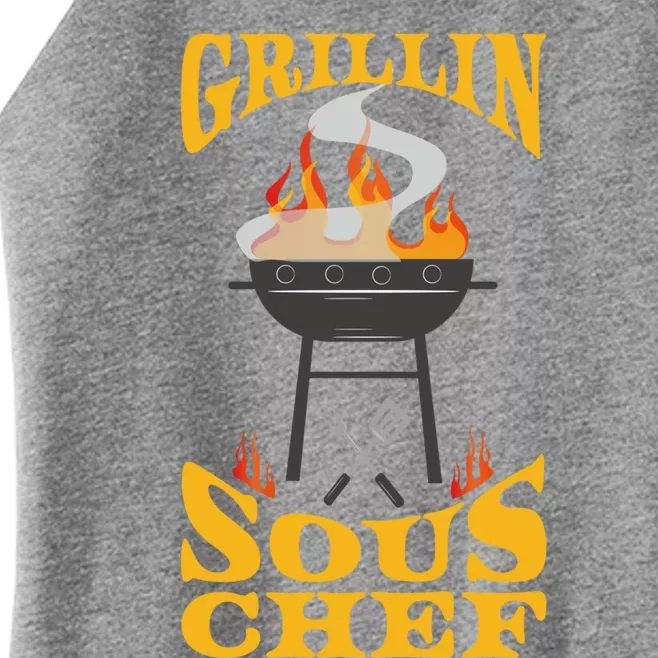 Sous Chef Bbq Grill Smoker And Barbecue Chef Cute Gift Women’s Perfect Tri Rocker Tank