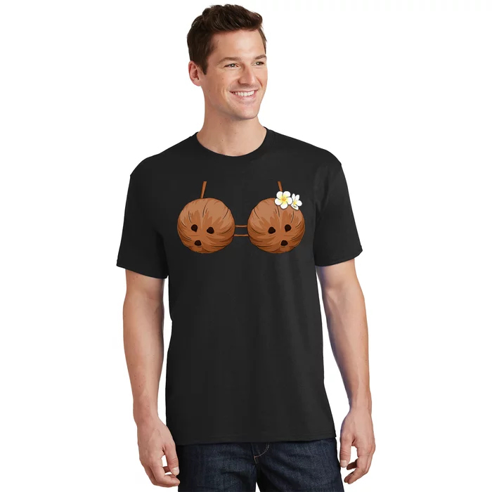 Summer Coconut Bra Halloween Costume Hawaii Aloha Beach T-Shirt