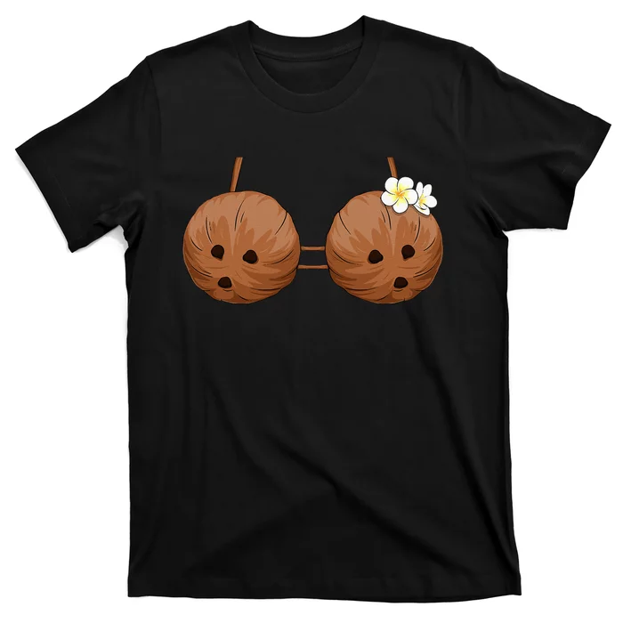 Summer Coconut Bra Halloween Costume Hawaii Aloha Beach T-Shirt