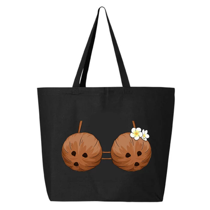 Summer Coconut Bra Halloween Costume Hawaii Aloha Beach 25L Jumbo Tote