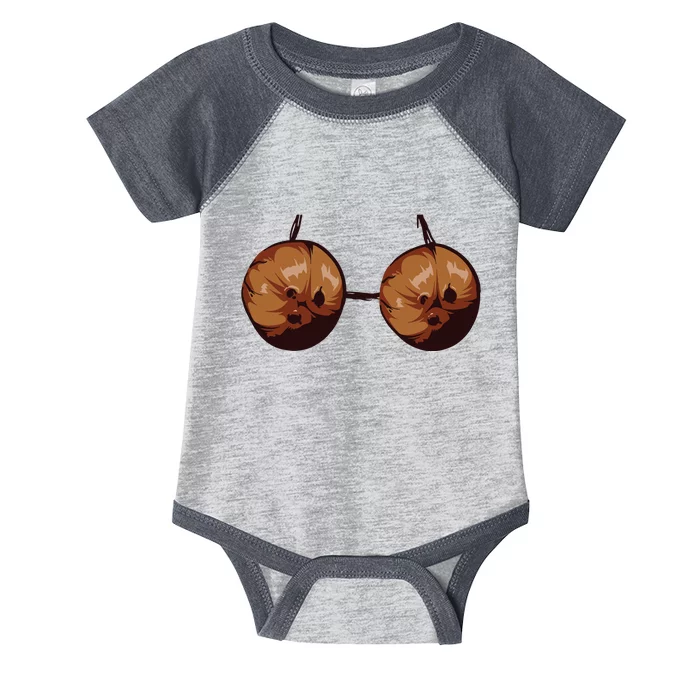 Summer Coconut Bra Halloween Costume Shirt Funny Outfit Gift Infant Baby Jersey Bodysuit