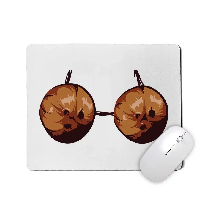 Summer Coconut Bra Halloween Costume Shirt Funny Outfit Gift Mousepad