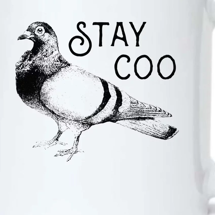 Stay Coo Bird Birding Funny Cool Pigeons Black Color Changing Mug