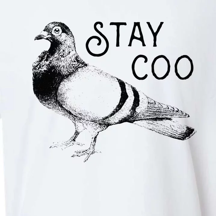 Stay Coo Bird Birding Funny Cool Pigeons Sueded Cloud Jersey T-Shirt