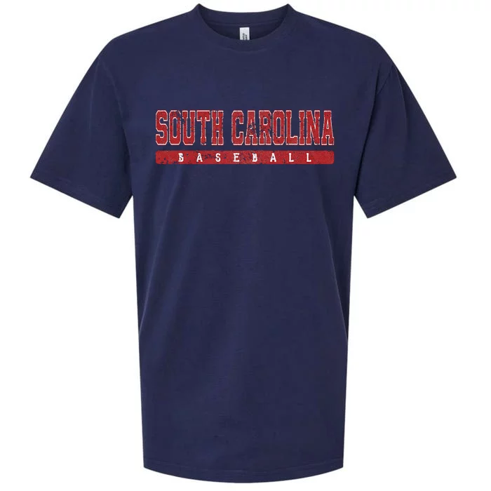 South Carolina Baseball Red Vintage Sueded Cloud Jersey T-Shirt