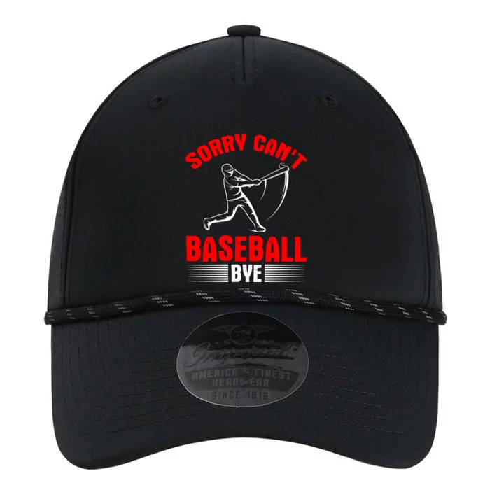 Sorry Can't Baseball Bye Funny Baseball Life Performance The Dyno Cap