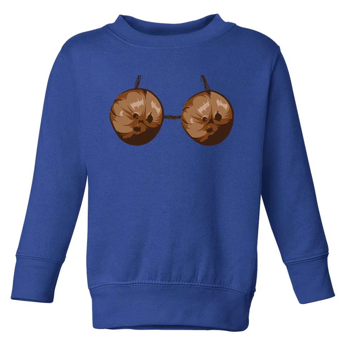 Summer Coconut Bra Halloween Costume Funny Outfit Gift Toddler Sweatshirt