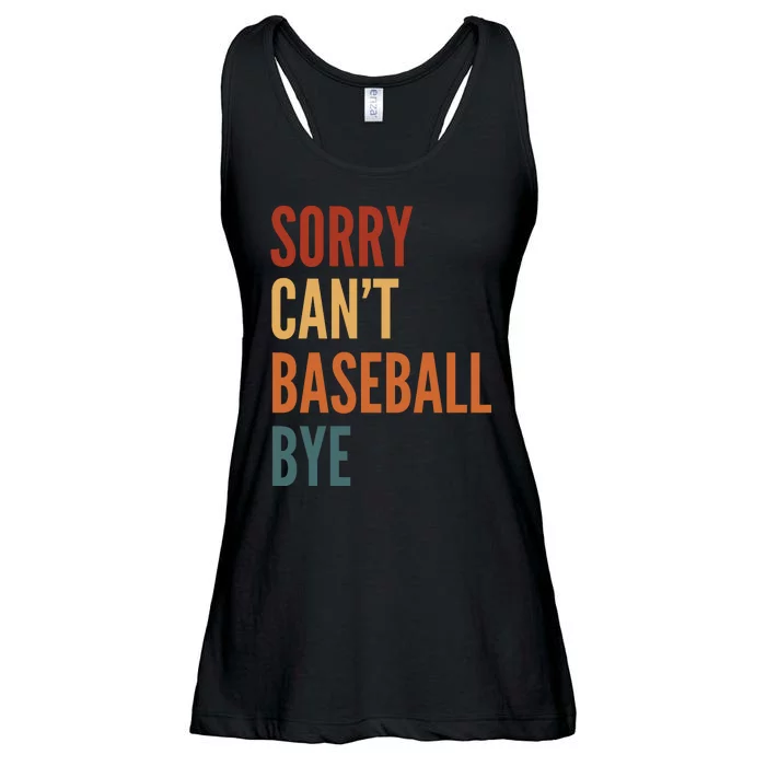 Sorry CanT Baseball Bye Ladies Essential Flowy Tank