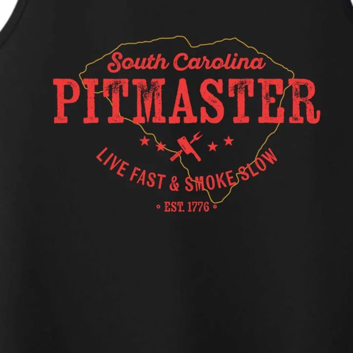 South Carolina Bbq Pitmaster For Meat Smoking Grilling Dad Gift Performance Tank