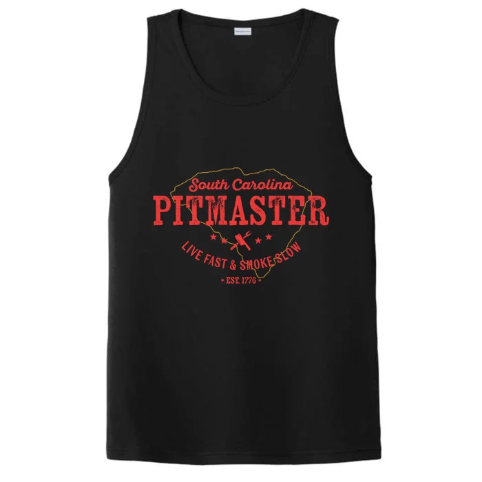 South Carolina Bbq Pitmaster For Meat Smoking Grilling Dad Gift Performance Tank