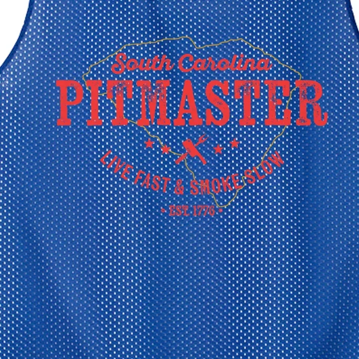 South Carolina Bbq Pitmaster For Meat Smoking Grilling Dad Gift Mesh Reversible Basketball Jersey Tank