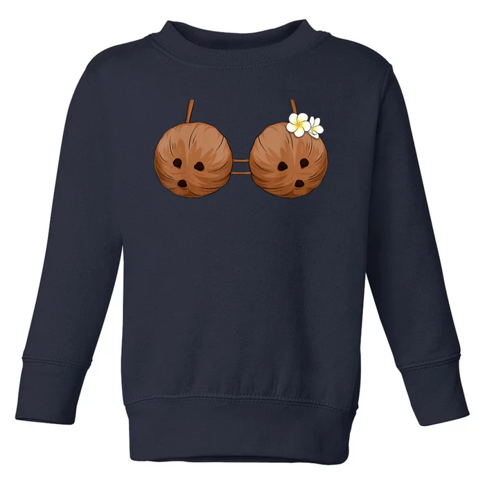 Summer Coconut Bra Halloween Costume Hawaii Toddler Sweatshirt