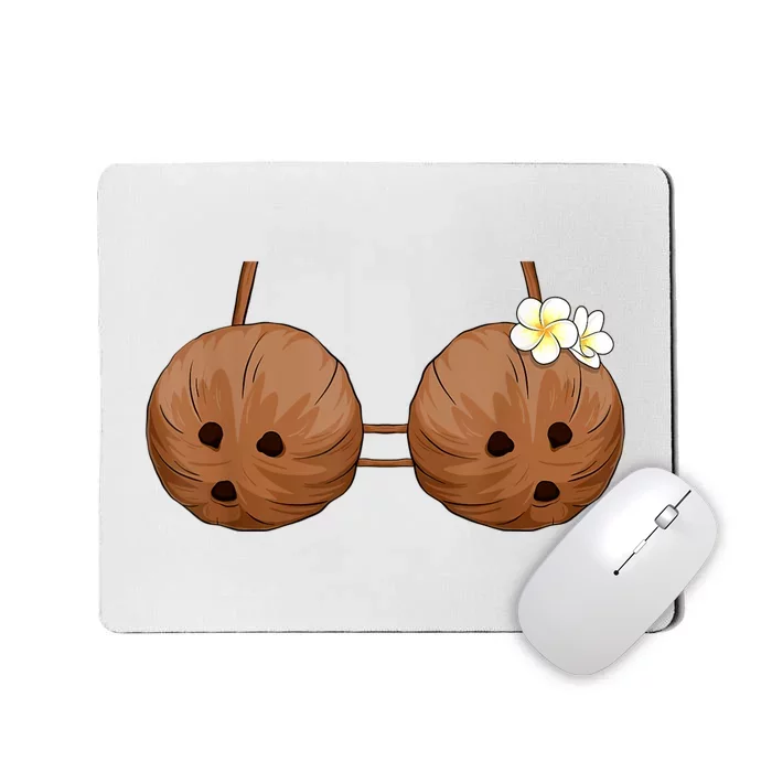 Summer Coconut Bra Halloween Costume Hawaii Mousepad