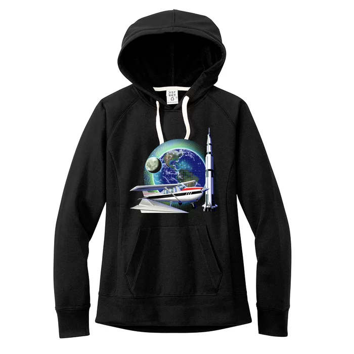 Science Club Blast Off Women's Fleece Hoodie