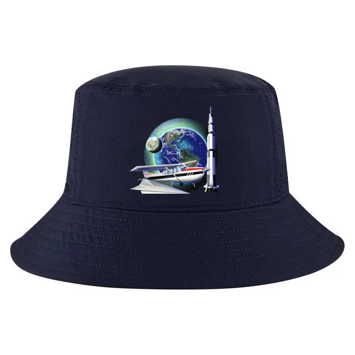 Science Club Blast Off Cool Comfort Performance Bucket Hat