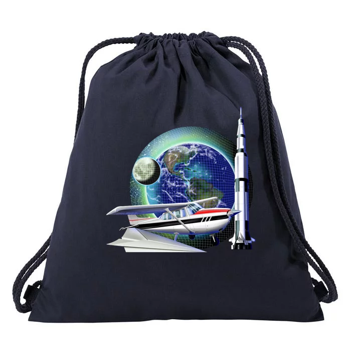 Science Club Blast Off Drawstring Bag