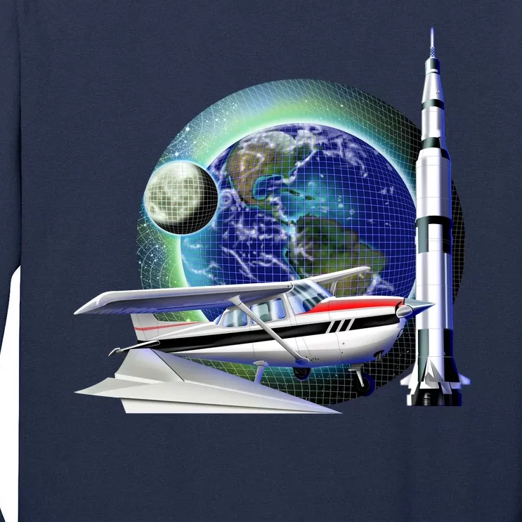 Science Club Blast Off Tall Long Sleeve T-Shirt