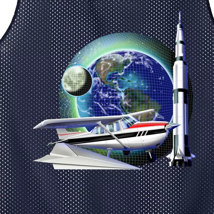 Science Club Blast Off Mesh Reversible Basketball Jersey Tank